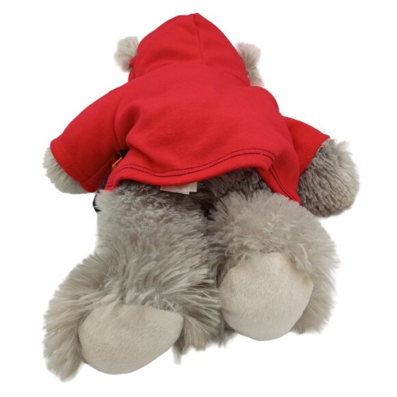 Dan Dee Heart Throb Teddy Bear Red Black Hoodie 12 In Valentines Gift Soft Plush - Picture 12 of 15